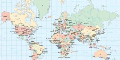 Ghanan maa maailman kartta